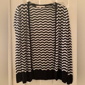 LOFT Black & White Cardigan